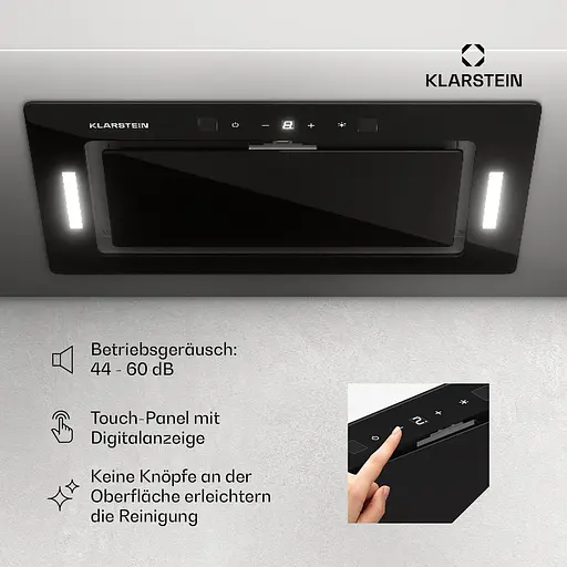 Кухонная вытяжка Klarstein Hektor 52 Eco 466 м³/час (10045327) - фото 6