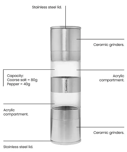 Мельница для специй 2в1 Tramontina Realce (6747181) - фото 2
