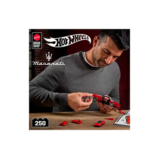 Конструктор Mattel Brick Shop Hot Wheels Speed Maserati 250 деталей (JFR90) - фото 6