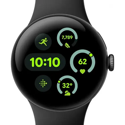 Смарт-часы Google Pixel Watch 3 45 mm Wi-Fi Matte Black Aluminum Case/Obsidian Active Band - фото 2