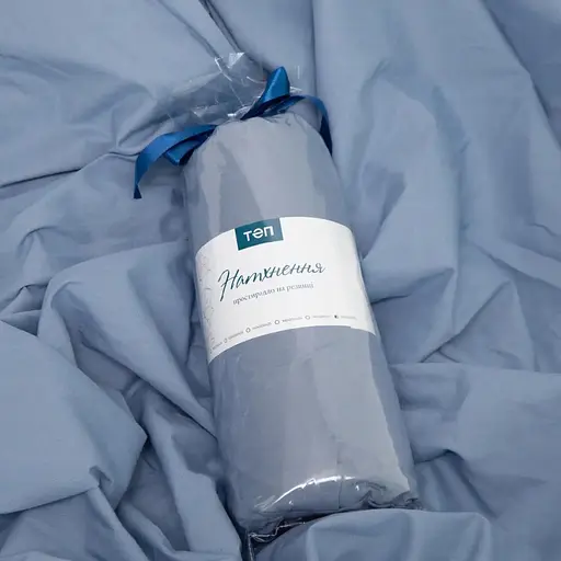 Простыня ТЕП Вдохновение с резинкой Голубой, 90 x 200 (2-04020_26822) - фото 3