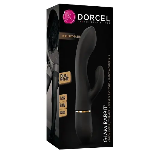 Вібратор-кролик Dorcel Glam Rabbit 21.8 чорний - фото 5