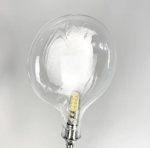 Флористичний настінний світильник у золотому корпусі на 7 плафонів Line F Арт. W686/7 GD - фото 4