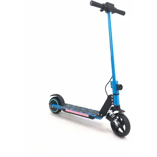 Детский Электросамокат E-Scooter ES3 LED + амортизатор Синий - фото 3