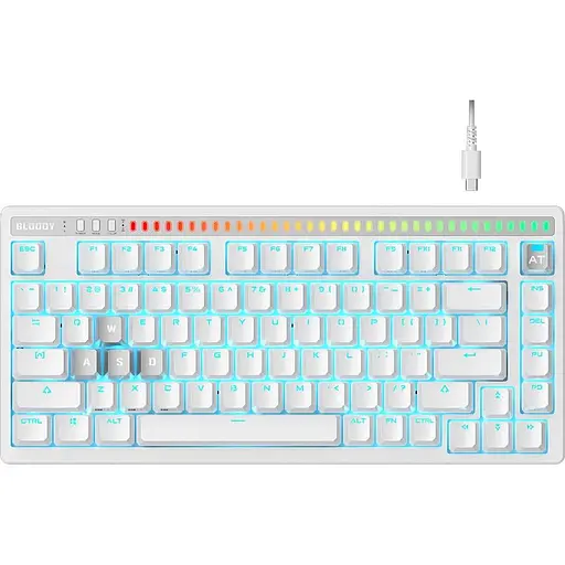Клавиатура Bloody AT75 USB White (AT75 (White)) - фото 1