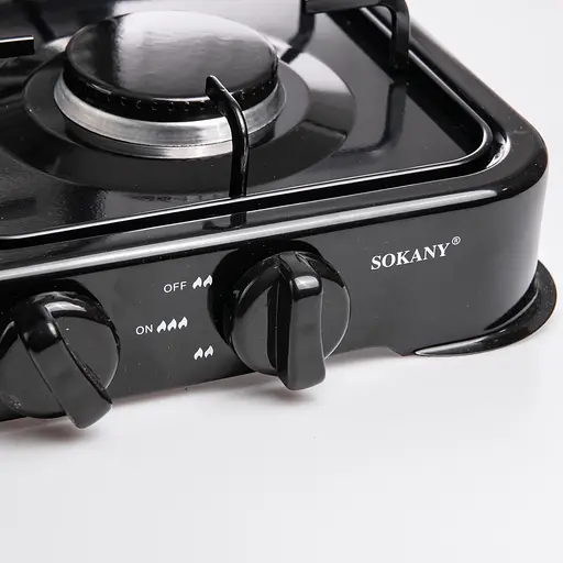 Газова плита настільна Sokany SK-6004-Black 4 конфорки Чорний - фото 6