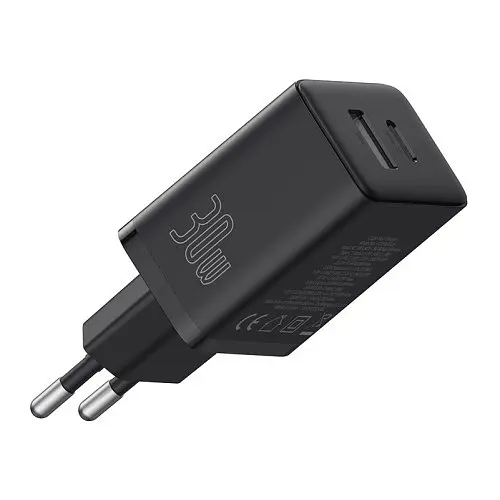 Сетевое зарядное устройство для Baseus Cube Fast Charger C+U 30W EU черный P10111404113-00 - фото 1