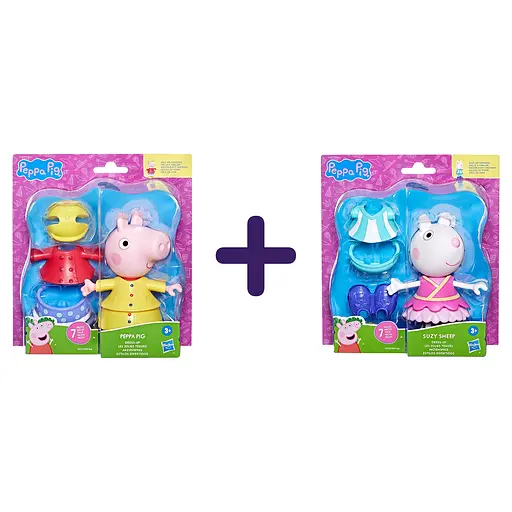 Набор Peppa Figurines Модное приключение: Одень Пеппу + Одень Сюзи