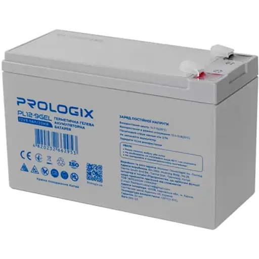 Акумулятор Prologix 12V 9AH (PL12-9GEL) GEL - фото 3