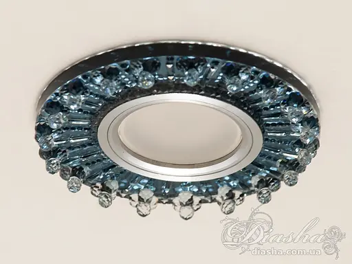 Екстравагантний, кришталевий, точковий світильник із вбудованим світл - фото 2