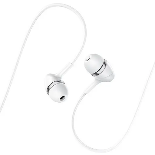 Проводные наушники Hoco M76 Maya universal earphones with mic, 3.5mm, 1.2m, white - фото 3