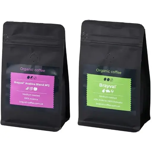 Набір кави для дому №2 Brayval 2х0.2 кг - фото 1
