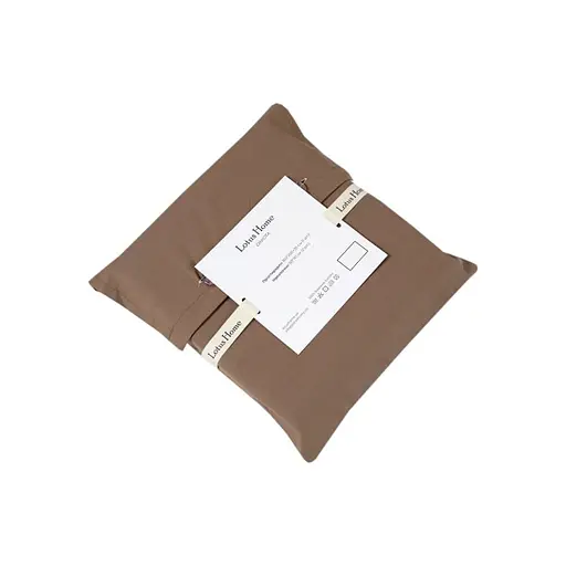 Простирадло на резинці з наволочками Lotus Home Dakota Modern сатин Рremium 160х200 см кавове (svt-2000022346351) - фото 3