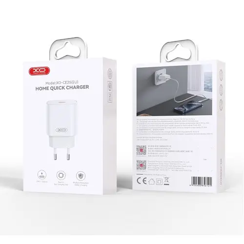 Мережевий зарядний пристрій XO CE25 PD25W USB-C Fast Charger Білий - фото 5