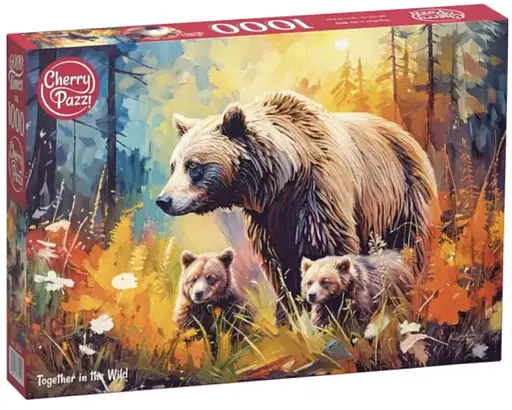 Пазлы CherryPazzi Медведица с медвежатами, 1000 элементов, 50x70 см