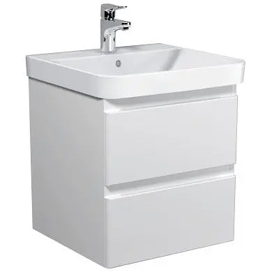 Тумба Мойдодир Unik 50-A Білий з умивальником Vivace 50 Білий - фото 1