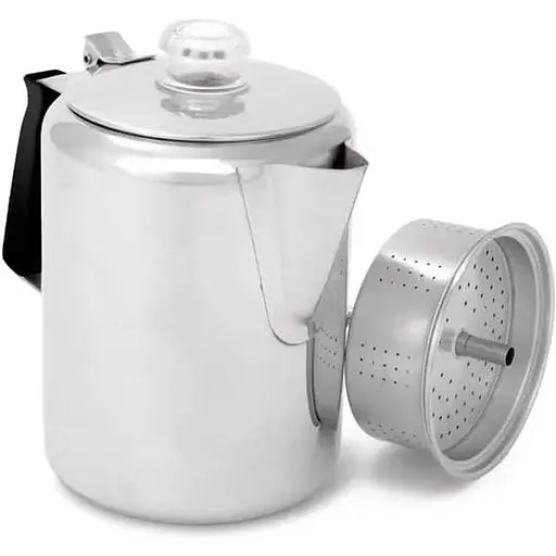 Кофеварка GSI Outdoors Glacier Stainless 9 Cup Perc (1099-65209)