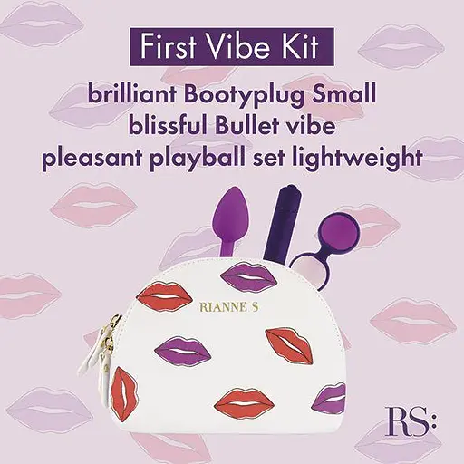 Набір секс-іграшок Rianne S Essentials First Vibe Kit 3 шт. фіолетовий - фото 6