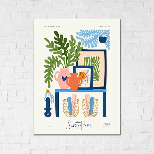 Картина-постер Brushme Домашний уют на холсте 30 x 40 см - фото 1