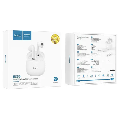 Бездротові TWS навушники Hoco ES56 Білий - фото 4