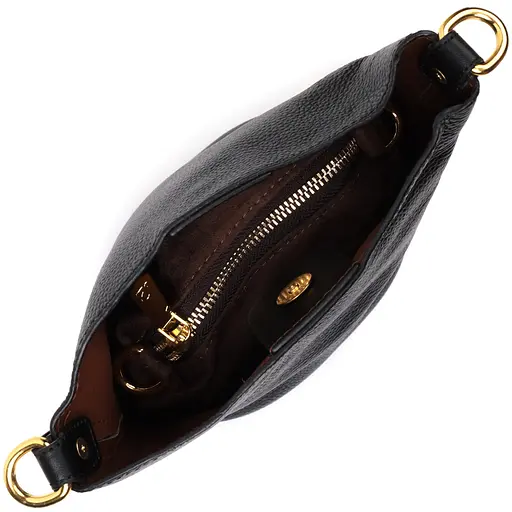 Кожаная сумка Vintage с автономной косметичкой внутри 22х18х12 см sum0029058 - фото 6