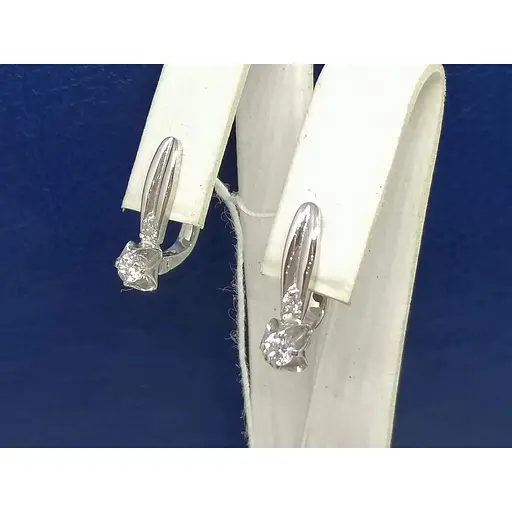 Золоті сережки Гаразд з фіанітами. 3532741 - фото 4