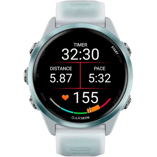 Смарт-годинник Garmin Forerunner 570, 42 мм Cloud Blue Aluminum with Translucent Whitestone/Cloud Blue Band 010-02970-01 (142392) - фото 6