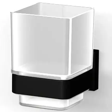 Склянка для ванної кімнати Imprese Bilovec black matt 121255B чорний матовий - фото 1