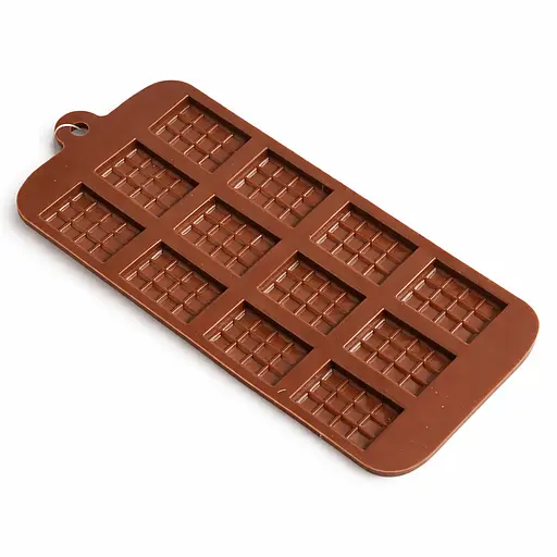 Силиконовая форма на планшете для шоколада на 12 мини-плиток 21 × 10,5 см Коричневый 88278 - фото 5