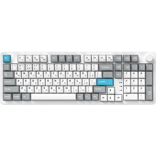 Клавиатура GamePro Asgard Drakkar Keychron Super Red Switch Wireless/Bluetooth/USB White беспроводная (MK305WH)