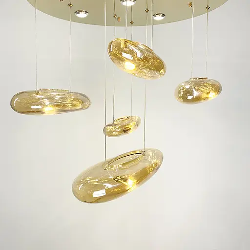 Потолочная люстра Amber Water Drops AM Line.F S 17G-600 AM - фото 3