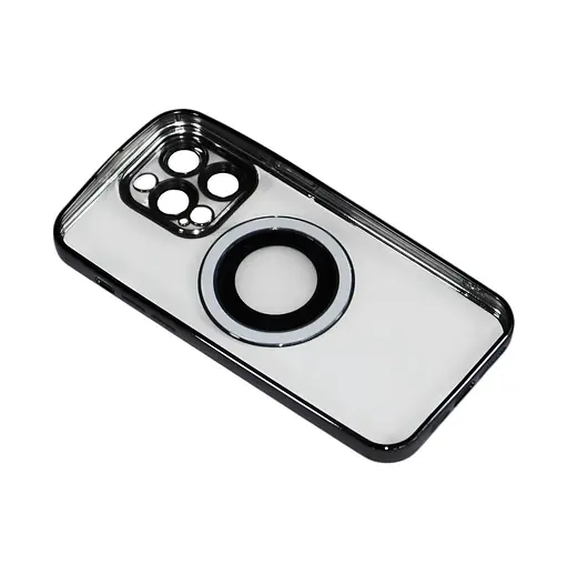 Магнитный чехол XON PhoneCase Magnetic для iPhone 14 Pro Max (PCMC1114400B 7881) Черный/Прозрачный - фото 1