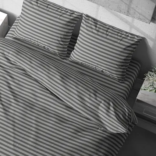 Комплект постільної білизни LeLit Сімейний 150х215 см - 2 шт. бязь B-1249/1 сірий (le2000000341248) - фото 6