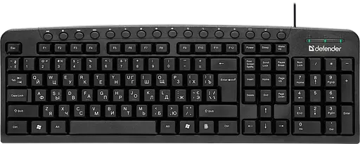 Клавіатура Defender Focus HB-470 UKR Black (45471) - фото 3
