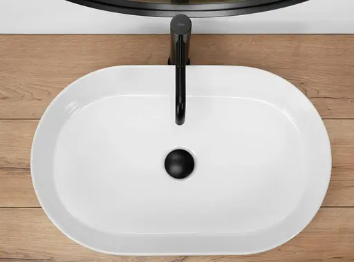 Умивальник Rea Nadia 70 white накладний REA-U5801, Білий - фото 6