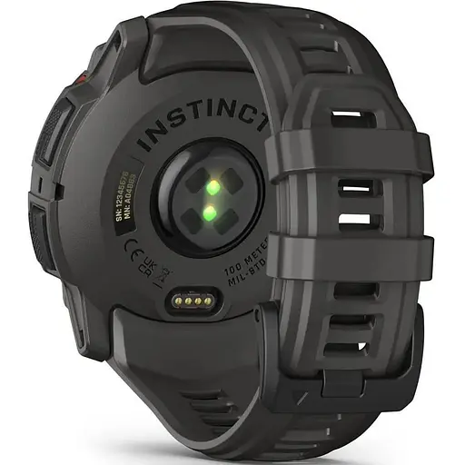 Смарт-часы Garmin Instinct 3 50mm Solar Black with Charcoal Band 010-02935-00 - фото 2
