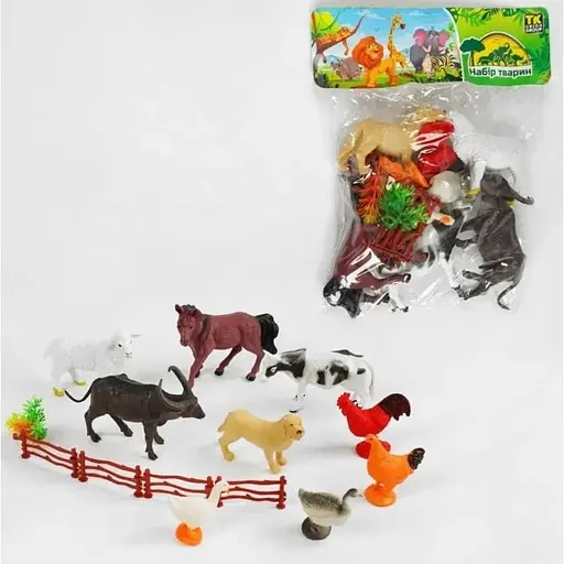 Набор игрушечных домашних животных «Ферма» - фото 1