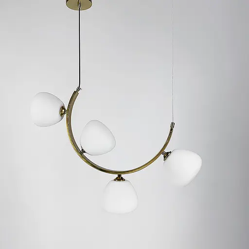 Вражаюча люстра MODERN FLORAL ARCH на 4 плафони Line.F C 18D/4 AB - фото 1