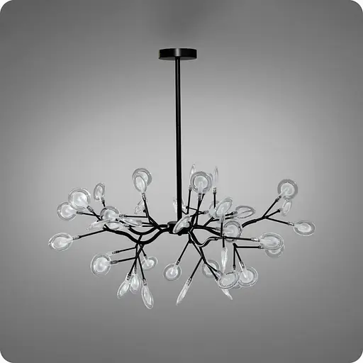 Люстра підвісна 517 Dlight на 45 ламп Чорний (01967) - фото 1