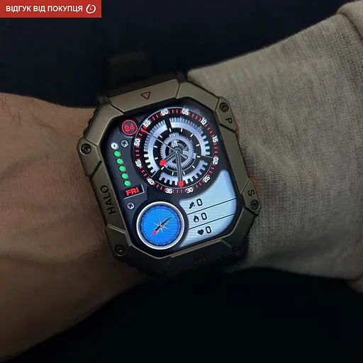 Часы Smart Racer K+ Black с компасом - фото 25