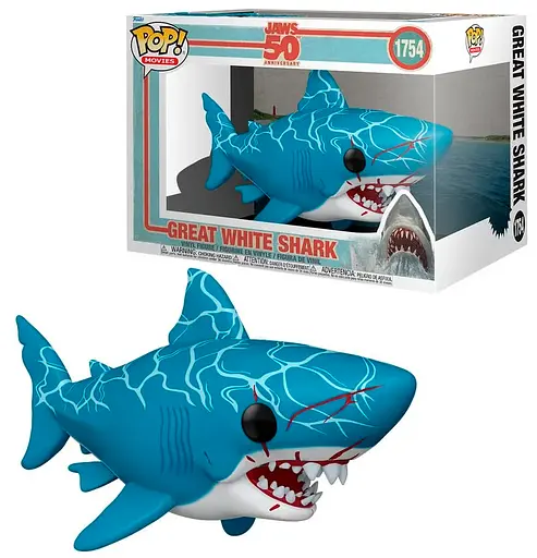 Фигурка Funko Pop Фанко Поп Челюсти Человекоядная акула Jaws Большая белая акула 15см FP Movies J 1754
