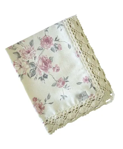 Серветка Прованс Bella, 45х35 см, Троянди з мереживом (13510)