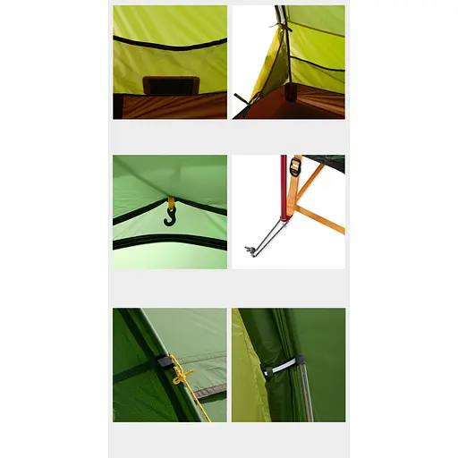 Намет Naturehike Opalus UL NH17L001-L тримісний світло-зелений - фото 5