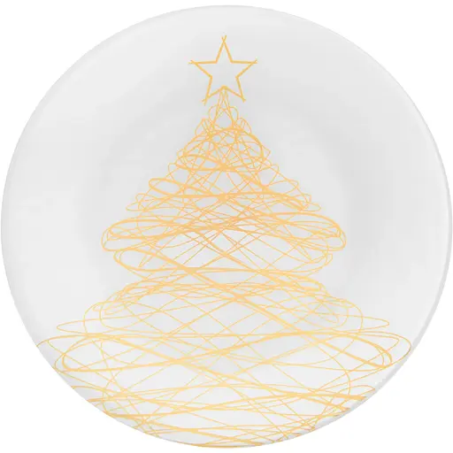 Тарілка Viva NY Tree Gold 25 см (S3010-2)