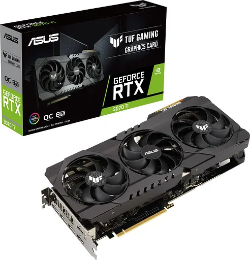 Відеокарта ASUS RTX 3070Ti 8Gb TUF Gaming OC (TUF-RTX3070TI-O8G-GAMING) (GDDR6X, 256 bit, PCI-E v4.0) Б/в - фото 8