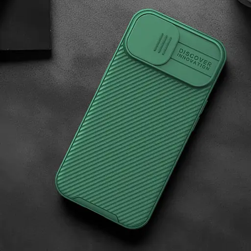 Карбонова накладка Nillkin CamShield Pro Magnetic для Apple iPhone 15, 6.1 Deep Green - фото 6