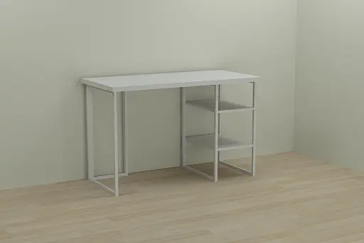 Комп'ютерний стіл Ferrum-decor Кевін 75x140x70 білий ДСП Білий 32мм (FRD-101292)