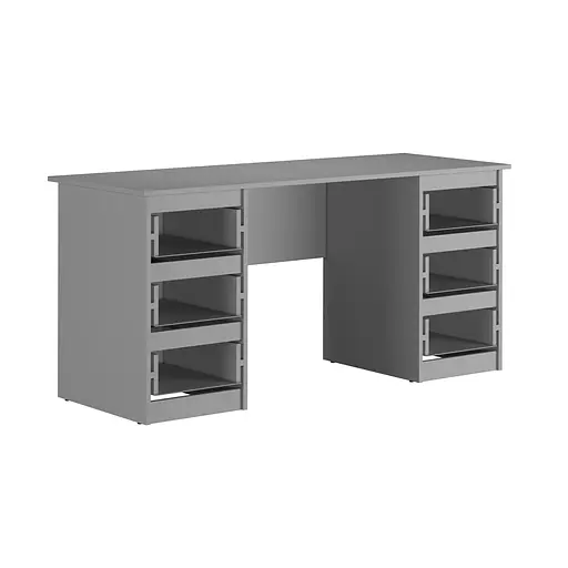 Письменный стол MebelStar Нео СК-6 160x60x75,5 см Антрацит (MBS-1007) - фото 3