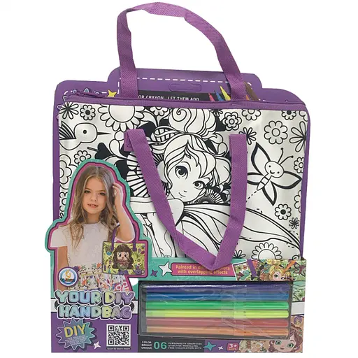Детский набор для творчества "Сумка-раскраска" Z186-4E 1 отделение