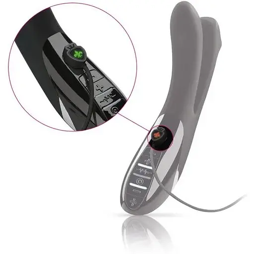 Вібратор подвійний з електростимуляцією Mystim Tingling Aparte eStim Black - фото 8